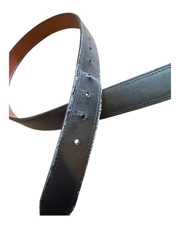 Genuine Dickies Leather Work Belt Black Size 42 Heavy Duty Buckle - Thumbnail 3