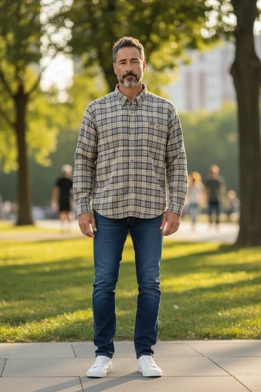 Carhartt Relaxed Fit Plaid Button Down Shirt Mens 2XLarge - Thumbnail 2