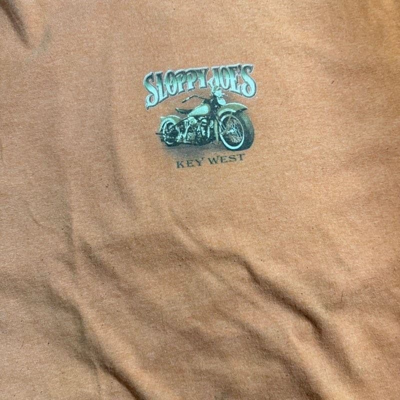 Sloppy Joe’s Key West Motorcycle T Shirt Mens 2XL Gildan Ultra Cotton - Thumbnail 4