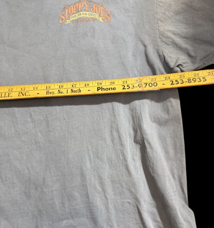Vintage Sloppy Joe’s Papa Look Alike Contest T-Shirt XXL Key West July 2007 - Thumbnail 8