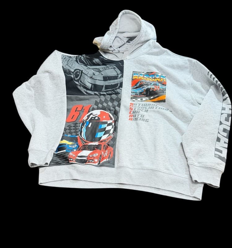NASCAR Graphic Print Pullover Hoodie - Image 1