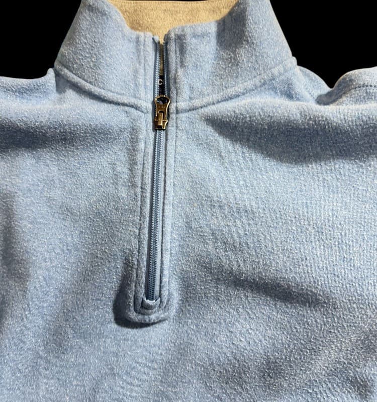 Cremieux Classics Men’s Quarter Zip Fleece Pullover Blue Size Small - Thumbnail 3