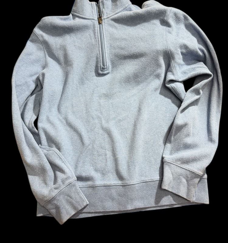 Cremieux Classics Men’s Quarter Zip Fleece Pullover Blue Size Small - Image 1