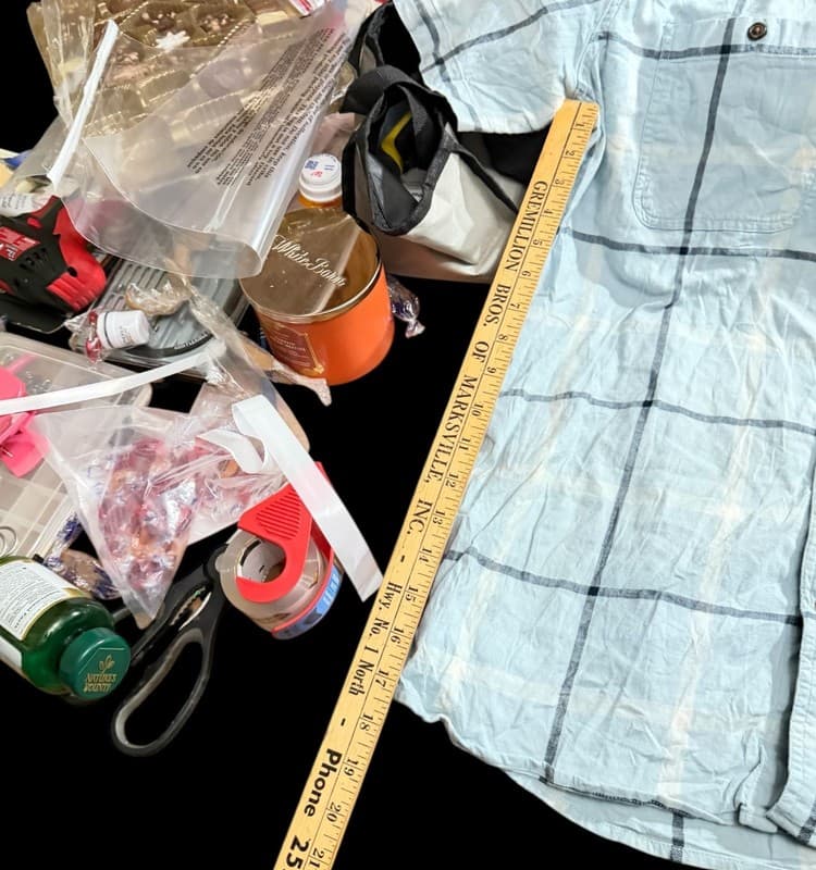 Carhartt Men's Blue Plaid Button Up Short Sleeve Shirt - Thumbnail 6