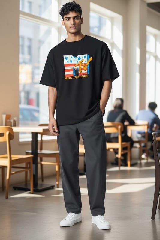 MTV American Flag Logo T-Shirt - Thumbnail 2