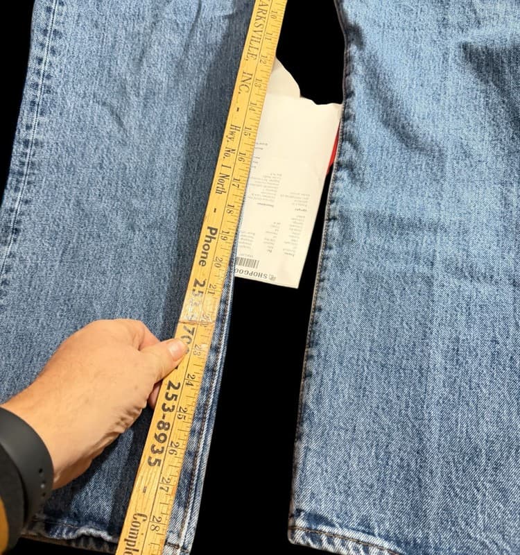 Levi’s 501 Original Fit Button Fly Blue Jeans Men’s W40 L30 - Thumbnail 8