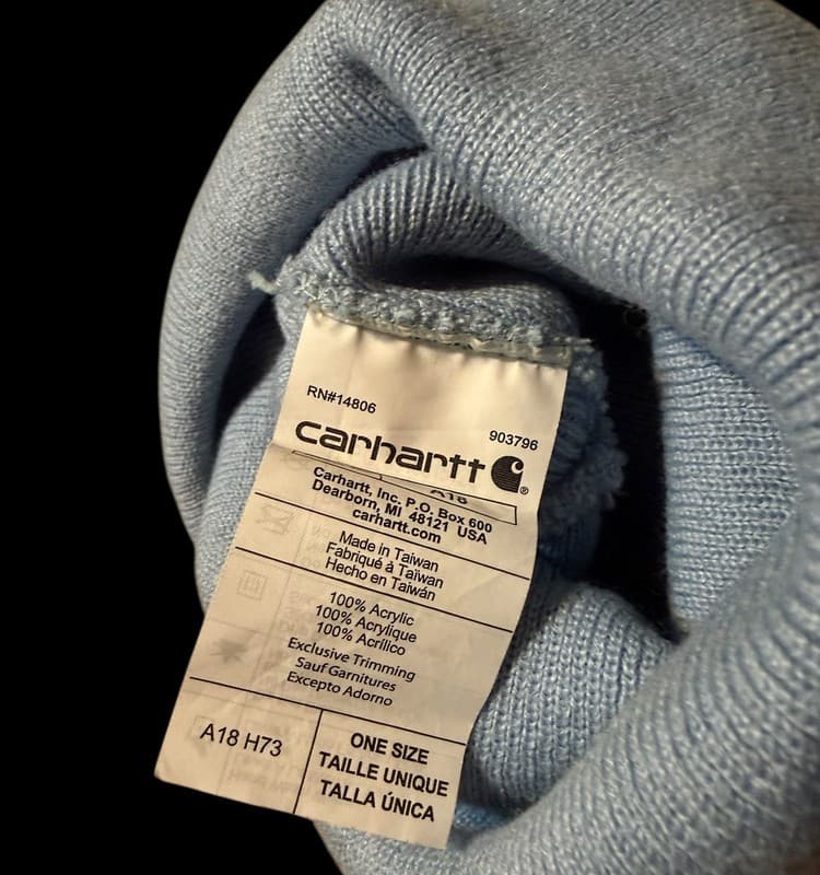Carhartt Knit Cuffed Beanie, Heather Grey - Thumbnail 4