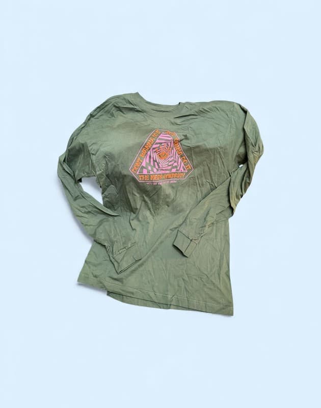 Neff Lightweight Green Long Sleeve Shirt - Image 1