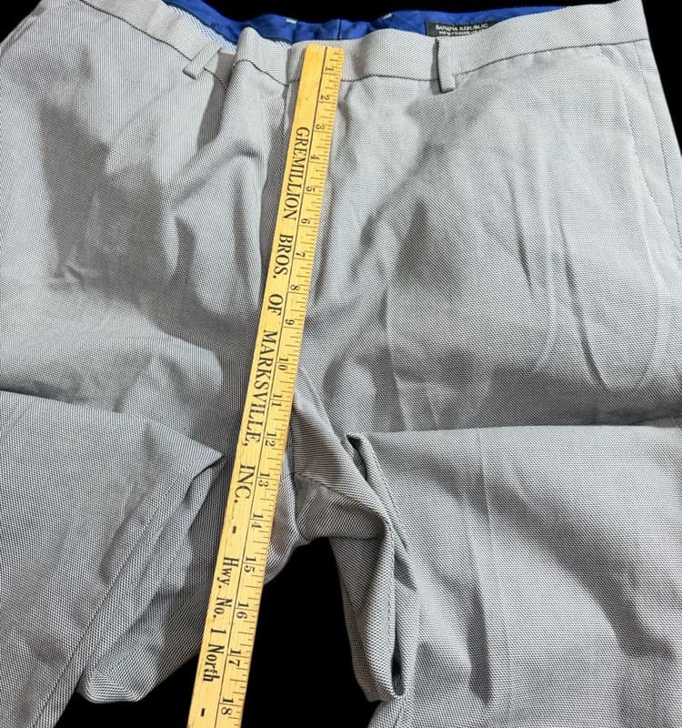 Banana Republic Men’s Dress Pants 40x32 Light Gray Tailored Fit Slacks - Thumbnail 5