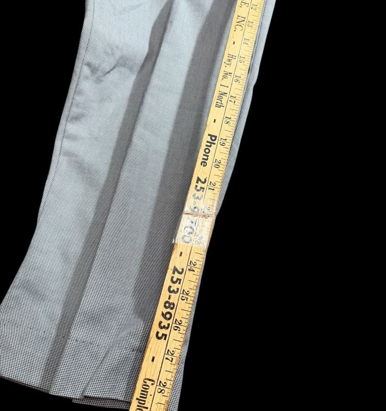 Banana Republic Men’s Dress Pants 40x32 Light Gray Tailored Fit Slacks - Thumbnail 6