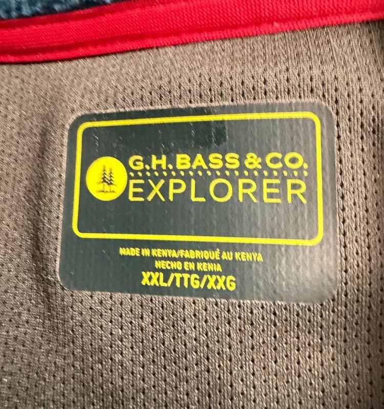 G.H. Bass & Co. Explorer Full Zip Fleece Jacket Mens XL - Blue - Thumbnail 4