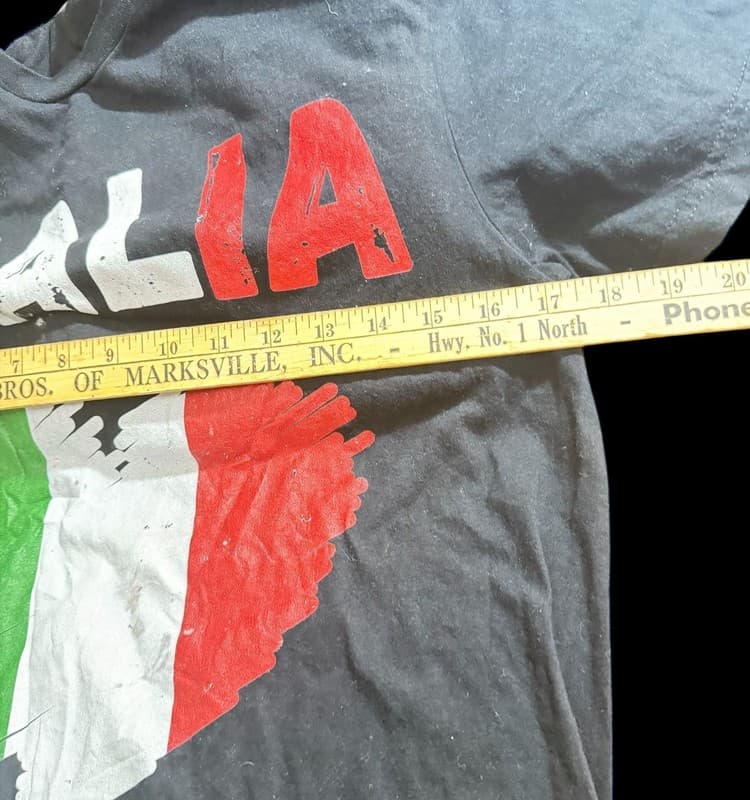 Italia Italian Flag Heart T-Shirt - Thumbnail 5