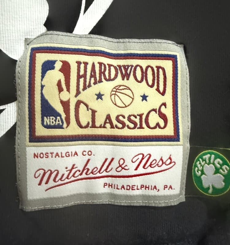 Mitchell & Ness Boston Celtics Big Face 3.0 SS Hardwood Classics Black Tee Shirt - Thumbnail 7