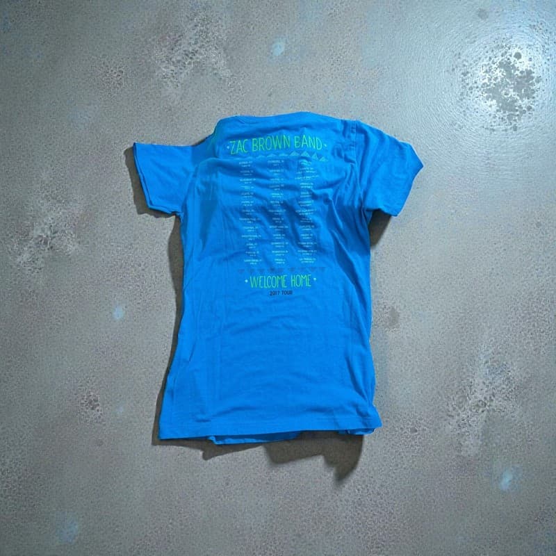 Zac Brown Band Welcome Home 2017 Tour Owl Graphic Concert T-Shirt Medium - Thumbnail 3