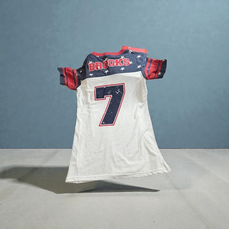 Garth Brooks World Tour #7 Jersey Style Concert T-Shirt Patriotic - Thumbnail 3