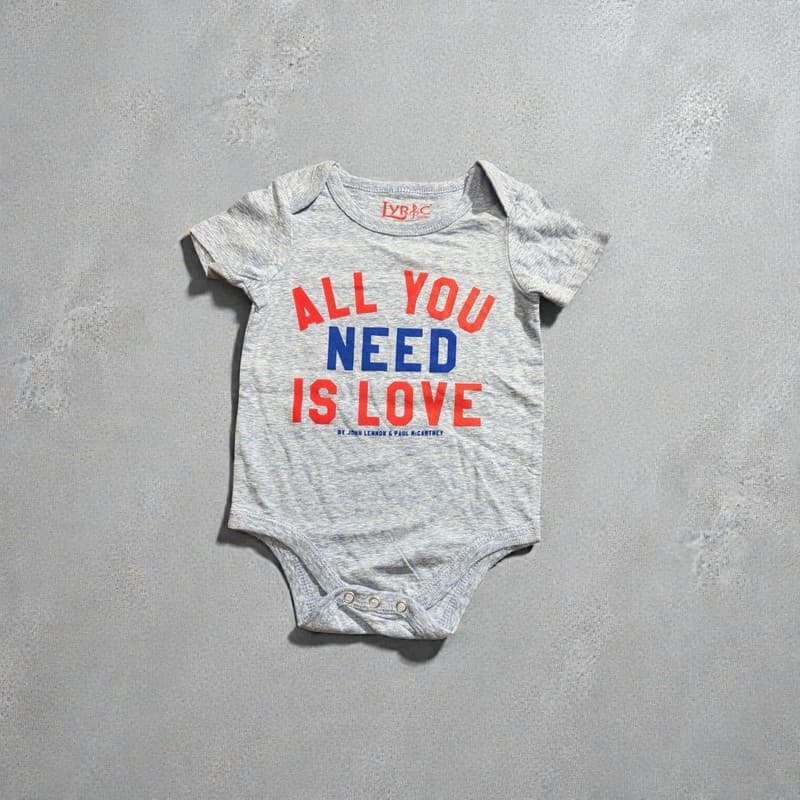 The Beatles All You Need Is Love Baby Bodysuit - Image 1