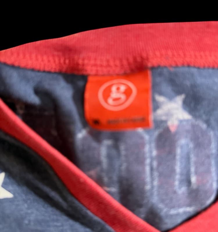 Garth Brooks World Tour #7 Jersey Style Concert T-Shirt Patriotic - Thumbnail 4