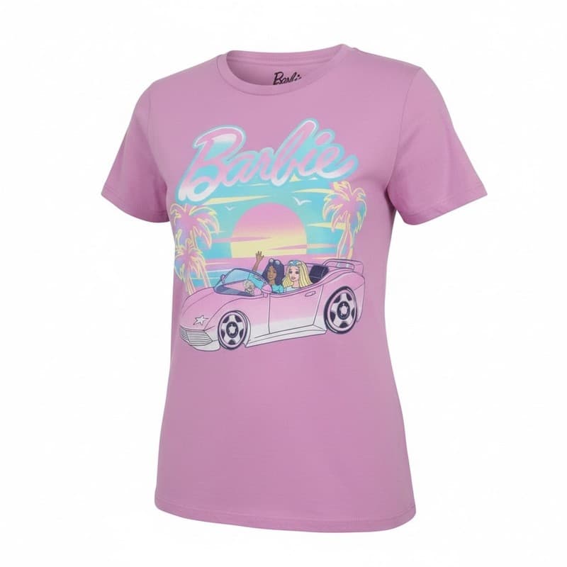 Malibu Barbie Pink Corvette T-Shirt - Thumbnail 2