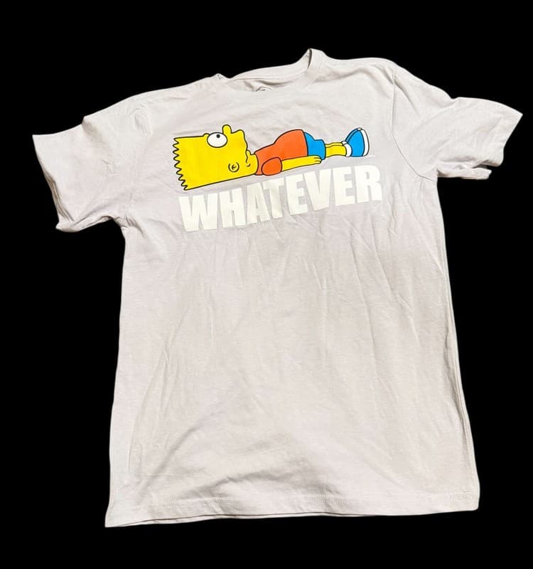 The Simpsons Bart Simpson Whatever El Barto Youth T-Shirt Blue - Image 1