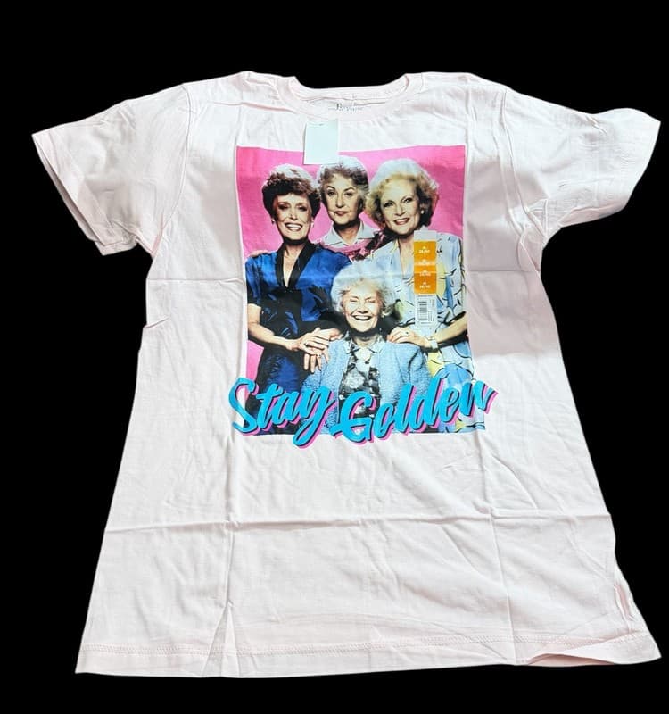The Golden Girls Stay Golden Pink T-Shirt - Image 1