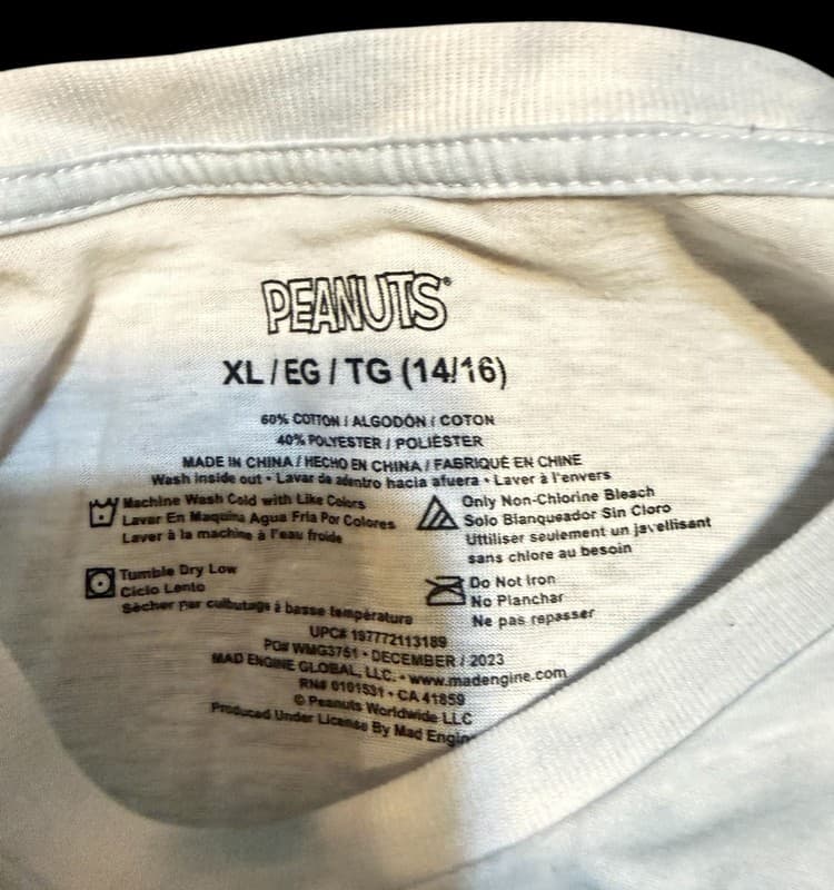 Peanuts Snoopy Joe Cool Tie-Dye Short Sleeve T-Shirt - Thumbnail 4