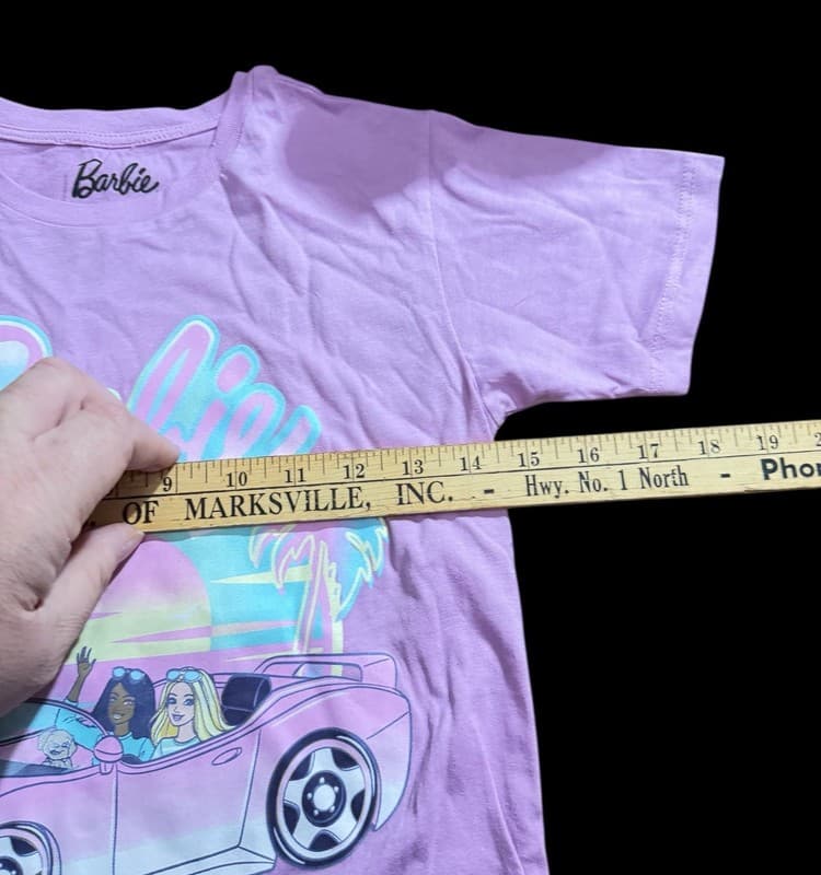 Malibu Barbie Pink Corvette T-Shirt - Thumbnail 5