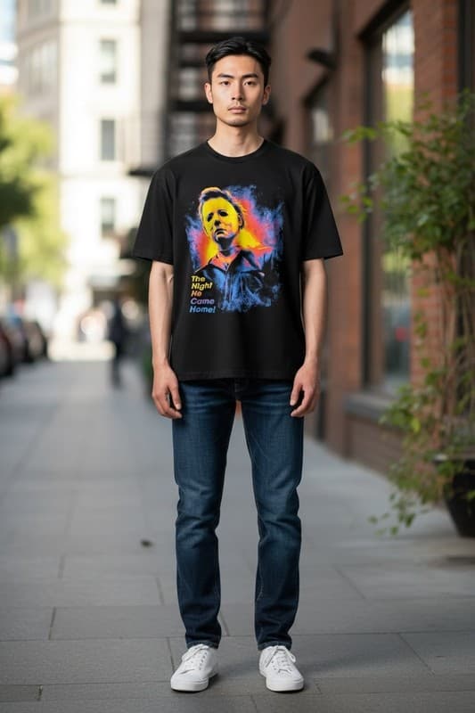 Michael Myers Halloween 'The Night He Came Home' T-Shirt - Thumbnail 2
