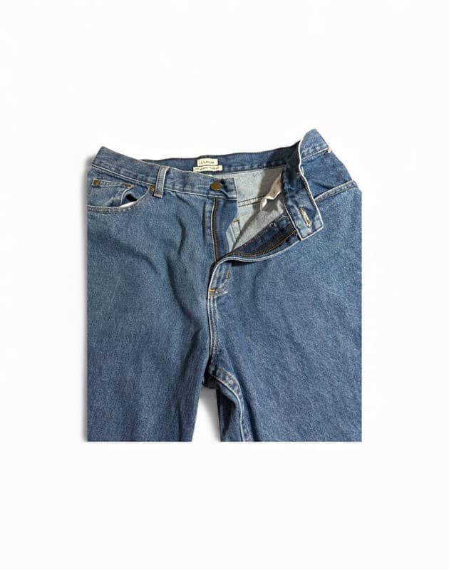 L.L. Bean 100% Cotton Jeans Size 14 - Thumbnail 4