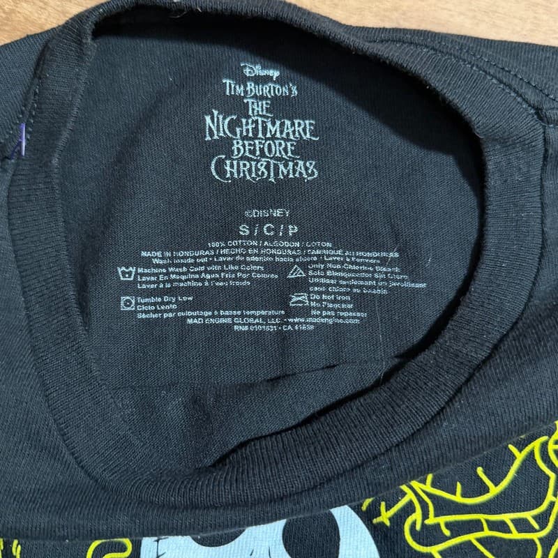 Disney The Nightmare Before Christmas Jack Skellington Faces Long Sleeve Shirt - Thumbnail 4