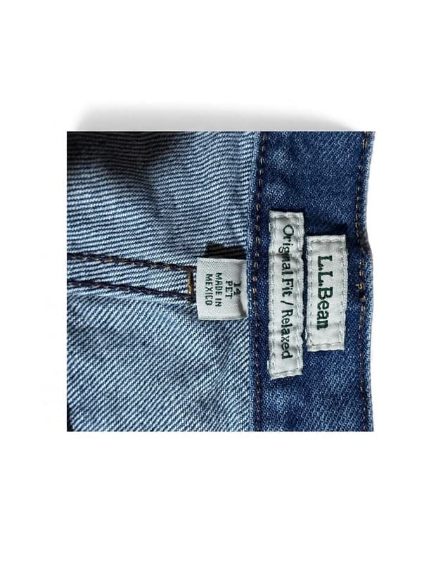 L.L. Bean 100% Cotton Jeans Size 14 - Thumbnail 5