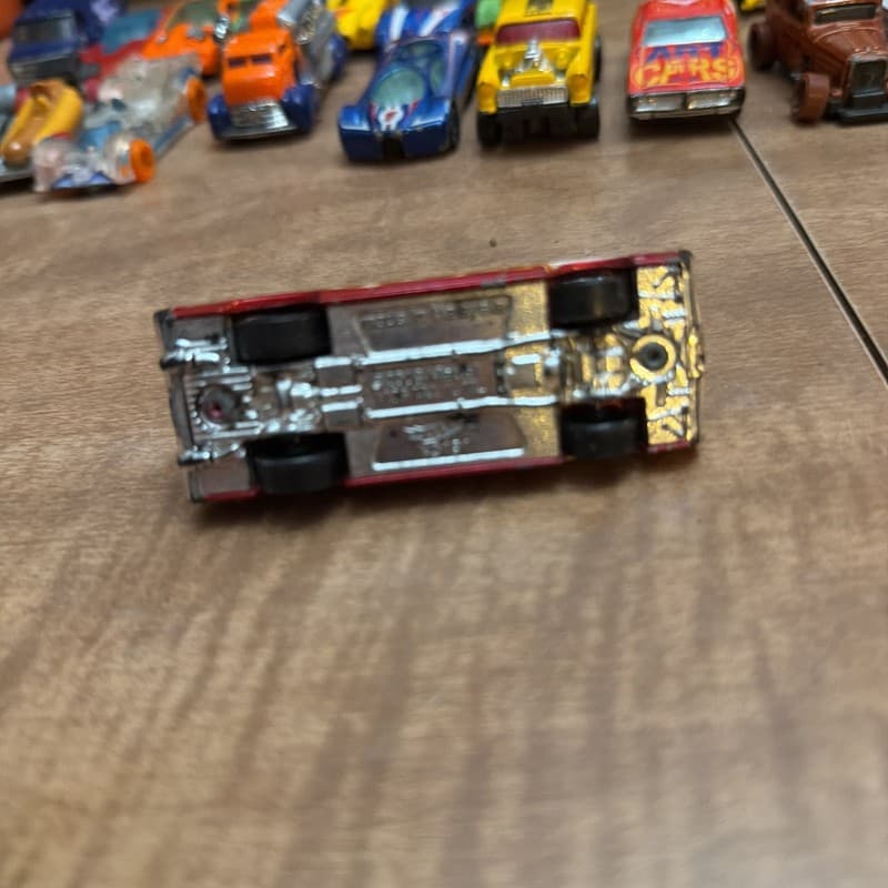 2008 Hot Wheels '69 Ford Torino Talladega Red with Orange Flames - Thumbnail 5