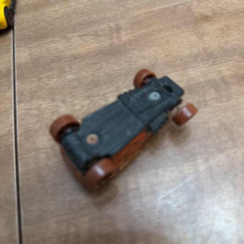 2001 Hot Wheels Midnight Otto Orange with Flames Diecast Car - Thumbnail 5