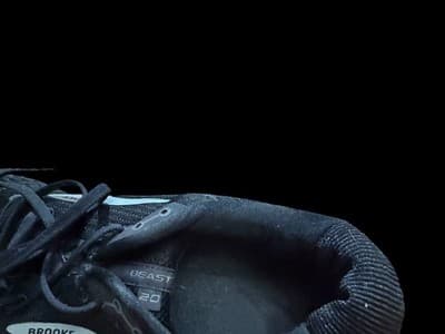 Brooks Beast 20 Stability Running Shoe Black Men’s 14 SINGLE Shoe - Thumbnail 3