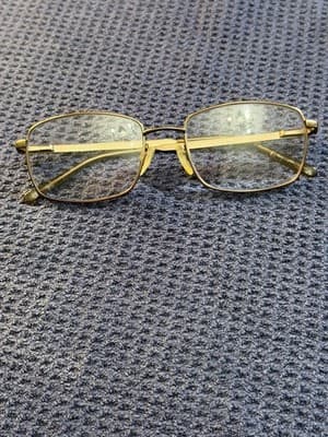 Aristar by Charmant AR16264 Gold Metal Square Eyeglass Frames 54-18-140mm Men's - Thumbnail 3
