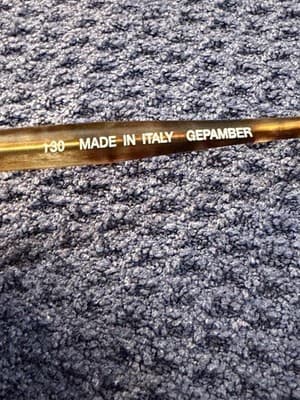 Vintage BerDel Sferoflex KELLEY Oval Eyeglass Frames Gold Tortoise Made in Italy - Thumbnail 5