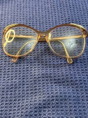Vintage Tura-Lite Eyeglass Frames Amber Gold MOD 320 Japan 1970s-80s - Thumbnail 3