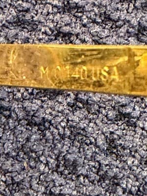 Vintage Gold Aviator Eyeglass Frames Double Bridge Cable Temple M/C 140 USA - Thumbnail 6