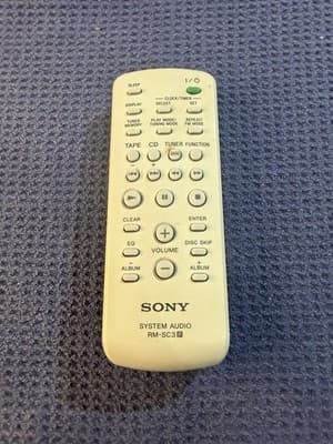 Sony RM-SC3 System Audio Remote Control Clean Tested Working OEM Genuine - Thumbnail 6