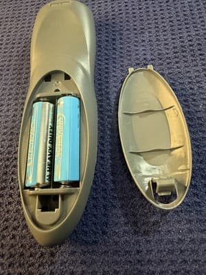 Funai NC003UD TV Remote Control Black w/ Yellow Mute AA Batteries Included - Thumbnail 6