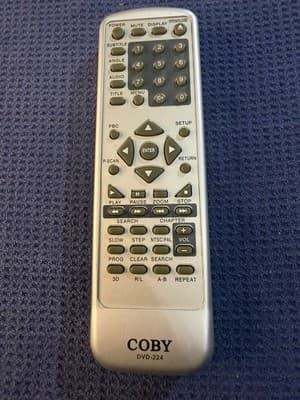 Coby DVD-224 KM-268 DVD Player Remote Control Used Tested - Thumbnail 3