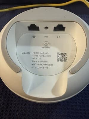 Google Nest WiFi Router H2D AC2200 Dual-Band Mesh Snow - Tested & Working - Thumbnail 5
