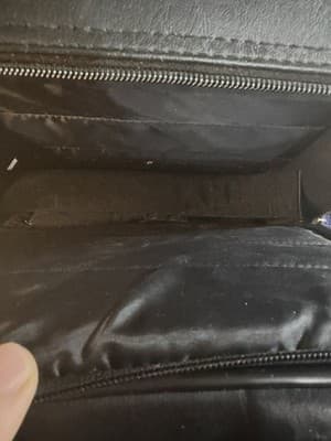 Black Leather Rolling Wheeled Laptop Briefcase Mobile Office Pilot Case - Thumbnail 8