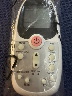 New AC Remote Control R09B/BGCE w/ Batteries Sleep Timer LED Fan Mode Lock - Thumbnail 2