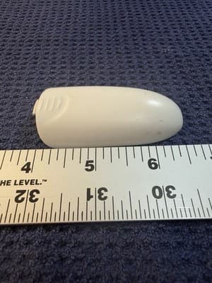 Replacement Battery Cover Door for Remote Control - White Plastic - Thumbnail 4