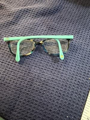 Lilly Pulitzer “Livie” Eyeglass Frames Aqua Tortoise 46-15-125 OC Pre-Owned - Thumbnail 5
