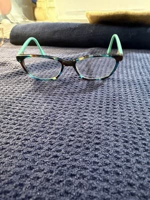Lilly Pulitzer “Livie” Eyeglass Frames Aqua Tortoise 46-15-125 OC Pre-Owned - Image 1