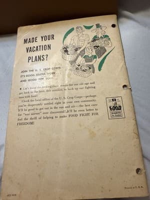 WWII Health for Victory Meal Planning Guides June–Aug 1944 Lot (Westinghouse) - Thumbnail 2
