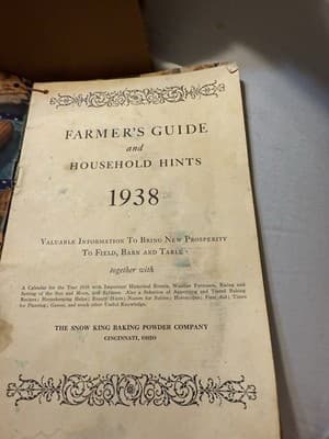 1938 Farmer’s Guide & Household Hints Snow King Baking Powder Co. Cincinnati OH - Thumbnail 2