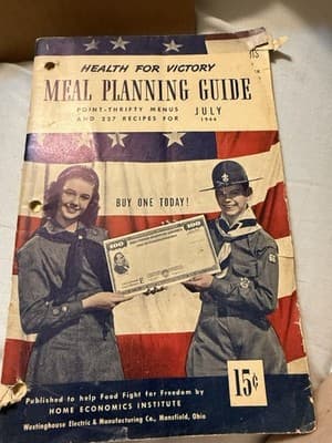 WWII Health for Victory Meal Planning Guides June–Aug 1944 Lot (Westinghouse) - Thumbnail 5