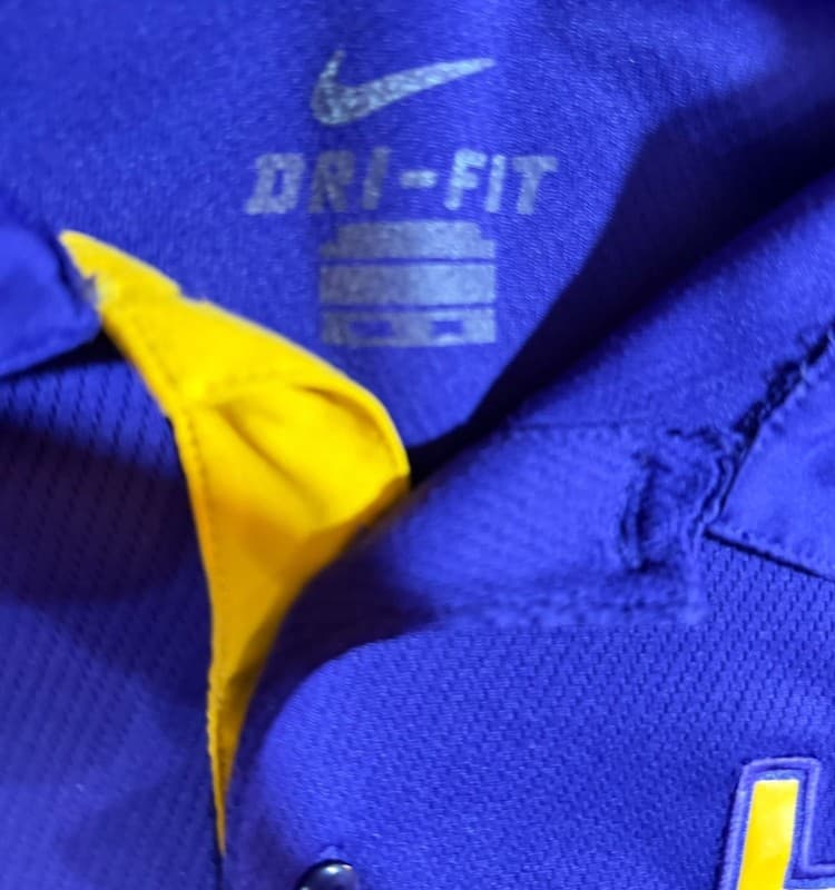 Nike LSU Tigers Dri-FIT Purple Sideline Performance Polo Shirt - Thumbnail 3